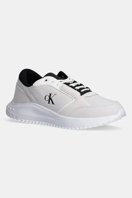 Calvin Klein Jeans sneakersy skórzane EVA RUNNER LOW MG WMM