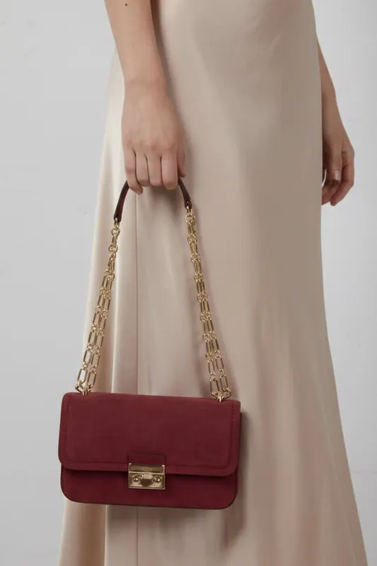 Michael Kors Small Chain Shoulder Bag Mulberry Maat: OS | Handtassen Outlet | Dames | Roze