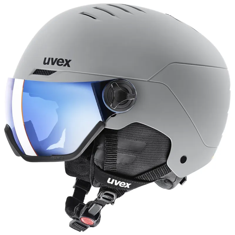 UVEX WANTED VISOR kask narciarski z technologią hardshell szary (56-58)