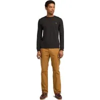 Timberland Long Sleeve Tee Black/pavement Maat: S | Basic T-Shirts Outlet | Heren | Zwart