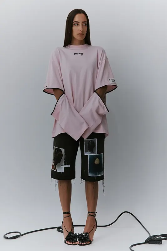 Stieglitz Chayenne Skate Tee Wide Sleeve Pink Maat: S | Tops Outlet | Dames | Roze