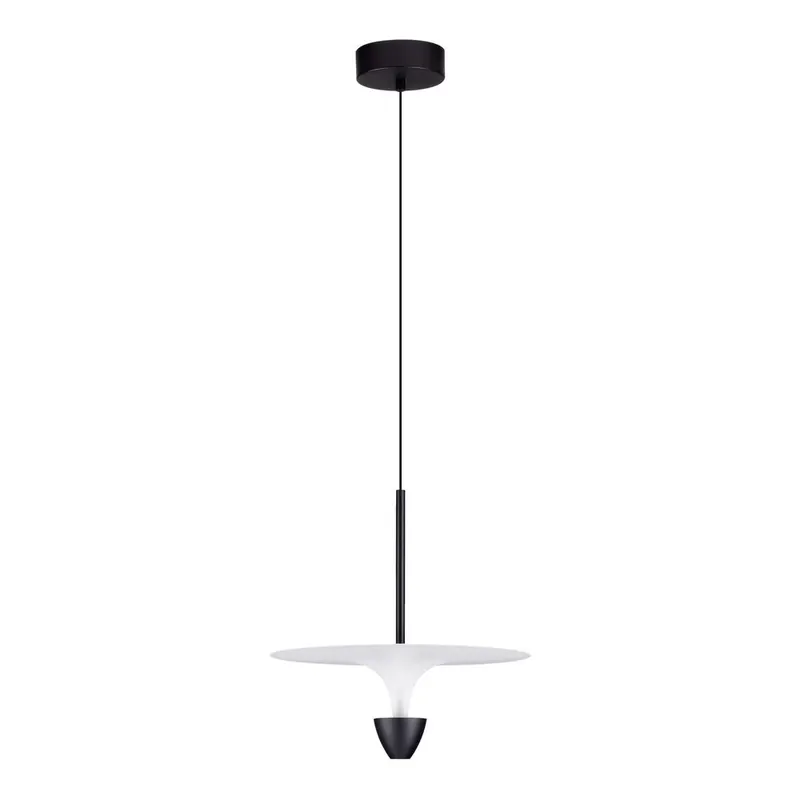 Aluminiowa lampa wisząca LED w kolorze matowej czerni ø 34 cm Topio – Nova Luce