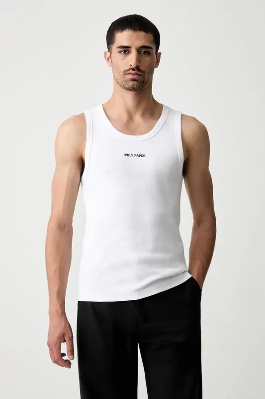 Daily Paper top męski bawełniany z elastanem Dias Rib Tank Top