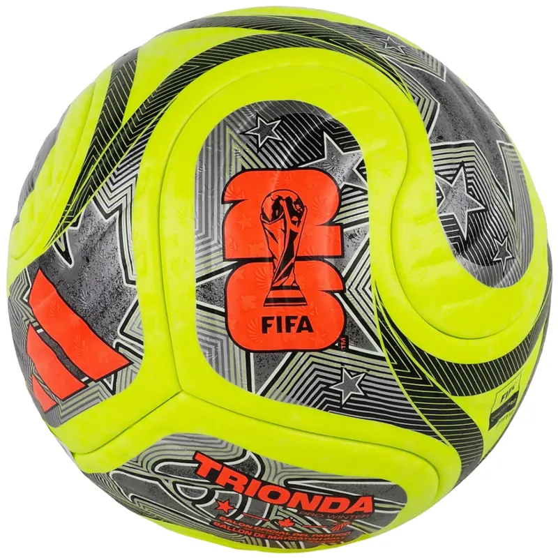 adidas FIFA World Cup 26 Trionda FIFA Quality Pro Winter Ball JD8023, Unisex, Żółte, piłki do piłki nożnej, poliuretan, rozmiar: 5