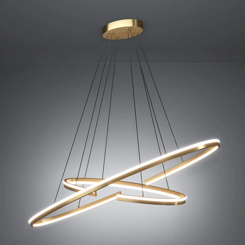 Żyrandol LED Stars of Light Bogado, złota, 120 cm, regulacja temperatury