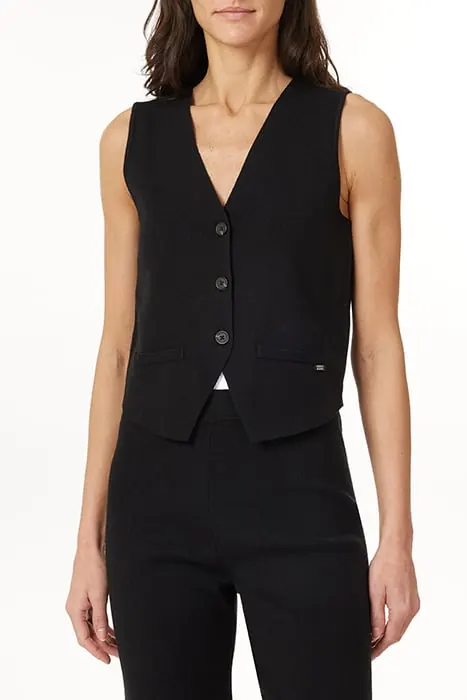Scotch & Soda Sweater Vest Black Night Maat: S | Gilets Outlet | Dames | Zwart