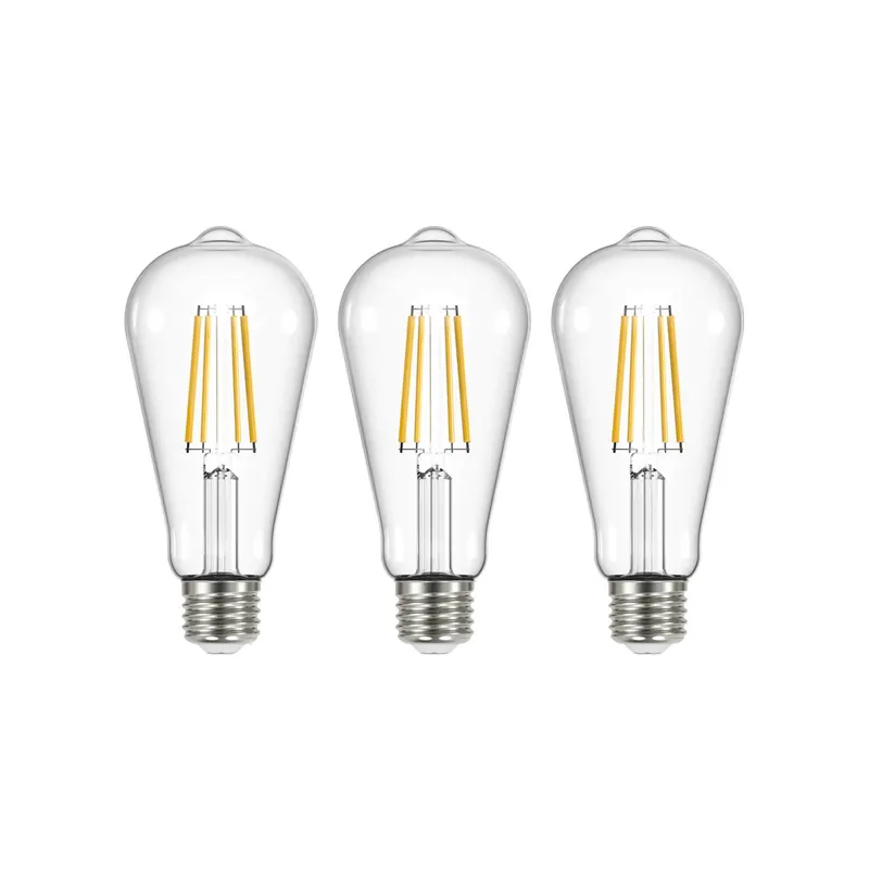 Żarówka LED przezroczysta E27 3,8W 2700K 806lm zestaw 3 szt