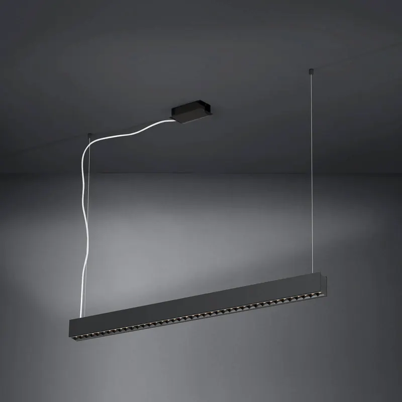 Żyrandol LED Stars of Light Termini, czarna, 107 cm, metalowa