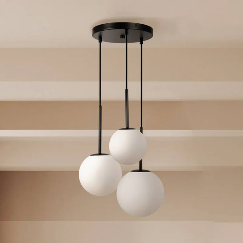 Lampa wisząca Maytoni Basic form, czarna, Ø 40 cm, 3-punktowa, szkło