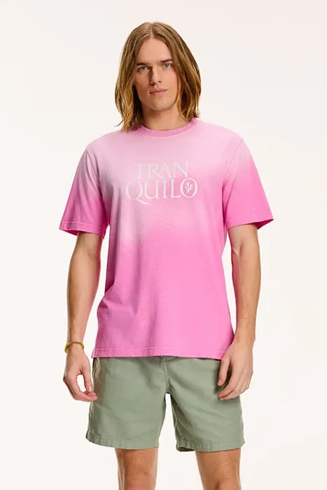 Shiwi Tranquilo T-shirt Lemonade Pink Maat: M | T-shirts met Print Outlet | Heren | Roze