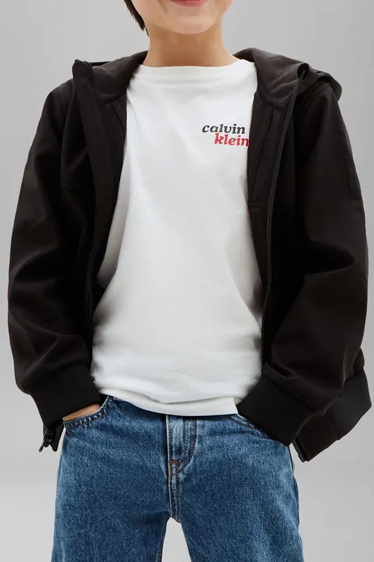 Calvin Klein Boys Softshell Jacket Black Maat: 4 | Jassen Outlet | kids | Zwart