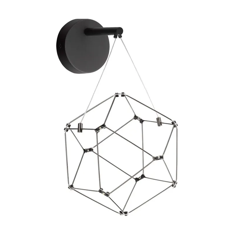 Czarny aluminiowy kinkiet LED Nebula – Nova Luce