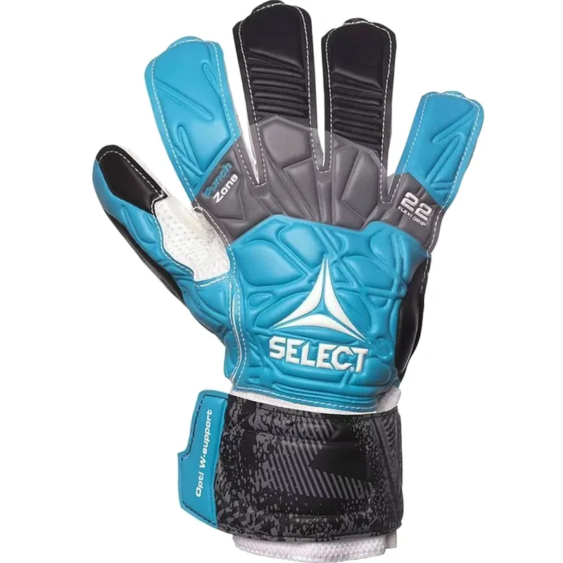 Select Flexi Grip 22 Goalkeeper Gloves 500070, Męskie, Niebieskie, Rękawice bramkarskie, Lateks, rozmiar: 10