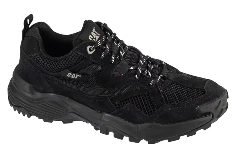Caterpillar Grapple Suede Mesh P726661, Męskie, Czarne, buty sneakers, przewiewna siateczka, rozmiar: 41