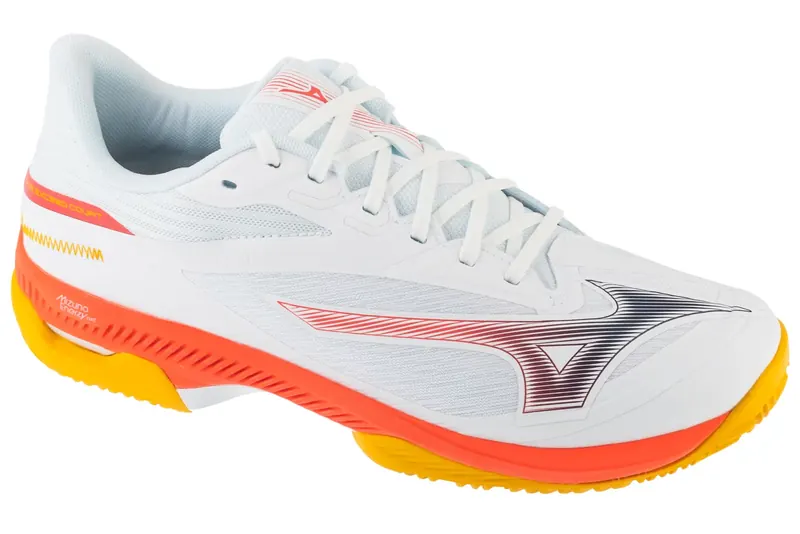 Mizuno Wave Exceed Court CC 61GC252060, Męskie, Białe, buty do tenisa, tkanina, rozmiar: 43