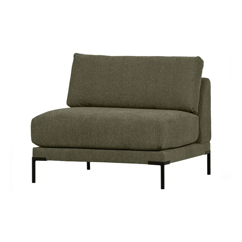 Moduł sofy (moduł środkowy) w kolorze khaki Couple – WOOOD