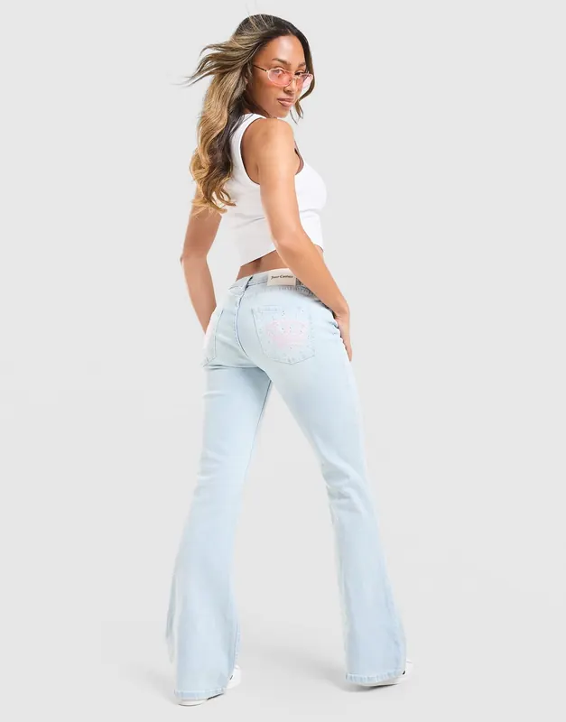 Juicy Couture Spodnie Low Rise Denim Crown