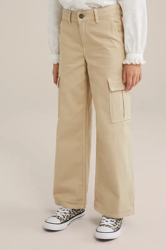 We Fashion Cargo Pants Beige Maat: 164 | Broeken Outlet | kids | Beige