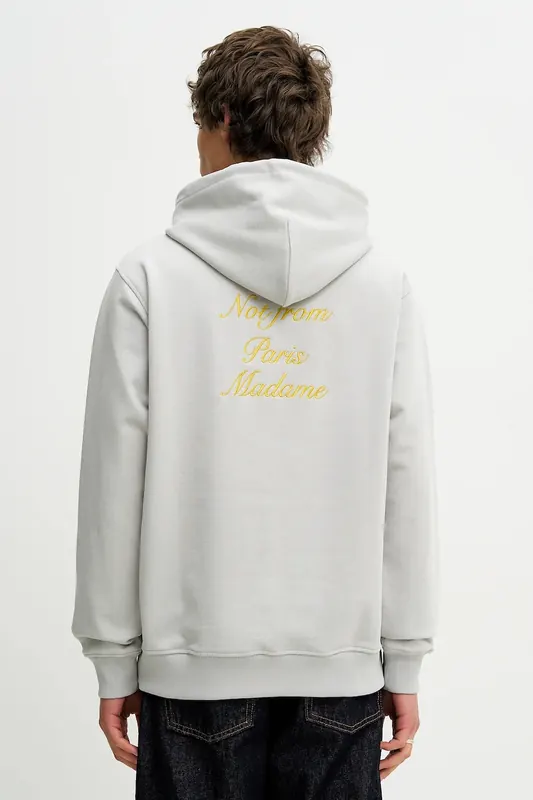 Drôle de Monsieur bluza bawełniana Le Hoodie Slogan Calligraphy