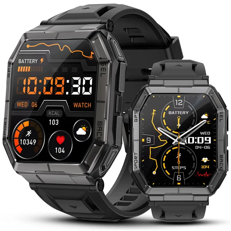 Smartwatch Zegarek Męski Wodoodporny Rozmowy Menu Pl Gps Ciśnienie 1000mAh
