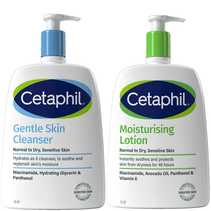 Cetaphil Healthy Supersize Best Sellers Duo for Face & Body