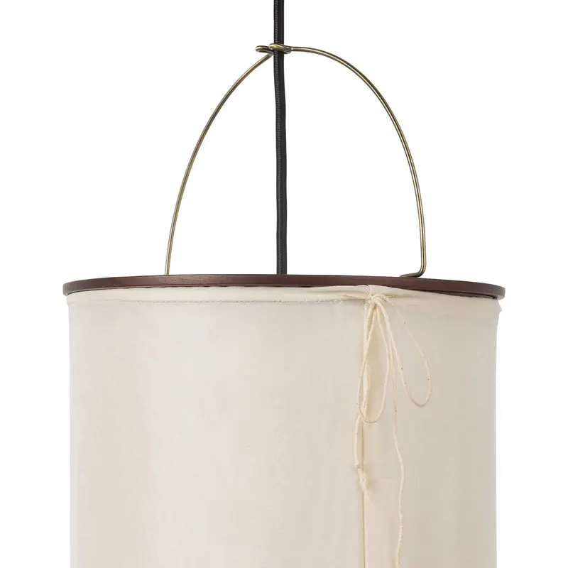 Kinkiet Gubi „Silk Lantern”, biały/czarny, z wtyczką, E27