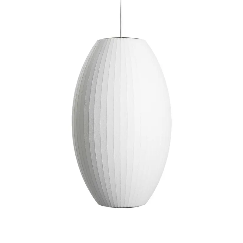 Lampa wisząca HAY Nelson Cigar Bubble M, Ø 33 cm, biała