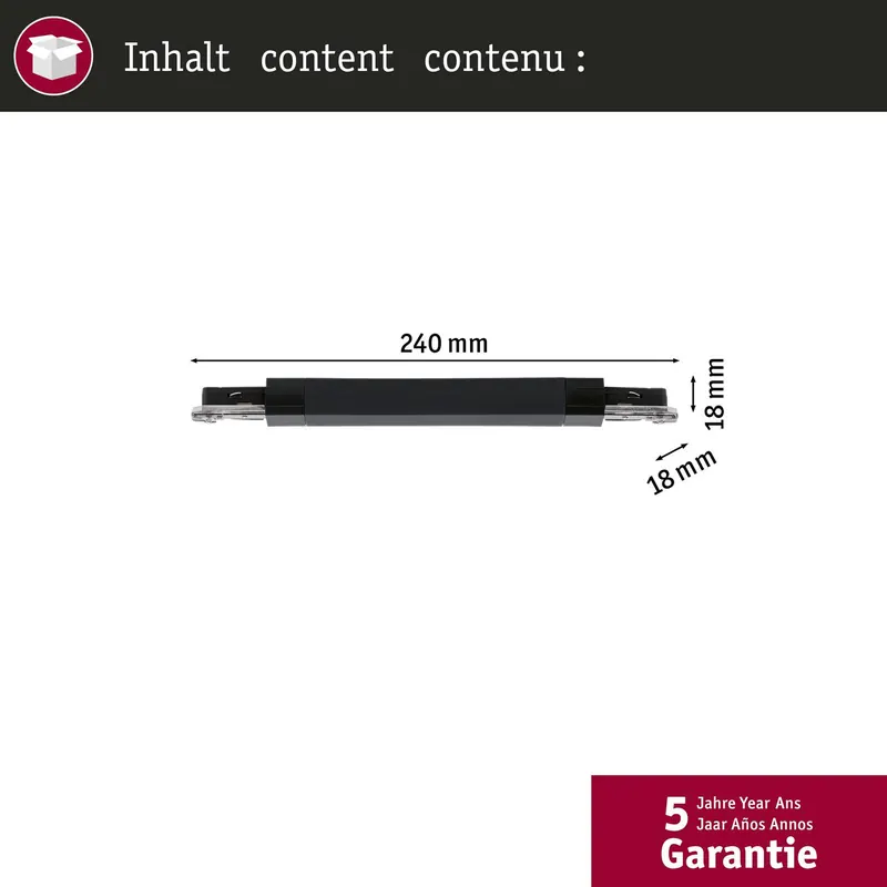 Paulmann URail adapter szynowy Zigbee ściemniany/przełączający chrom matowy