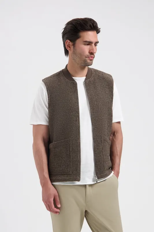 Dstrezzed Ds_nils Gilet Vintage Khaki Vintage Khaki Maat: XXL | Bodywarmers Outlet | Heren | Bruin