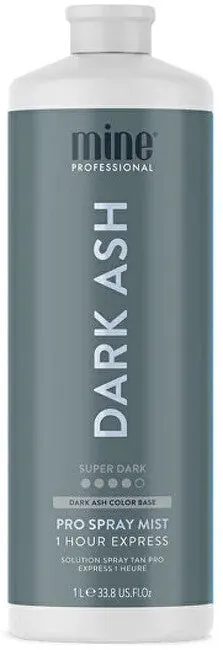 Minetan Samoopalający płyn do bardzo ciemnej opalenizny Dark Ash (Pro Spray Mist) 1000 ml