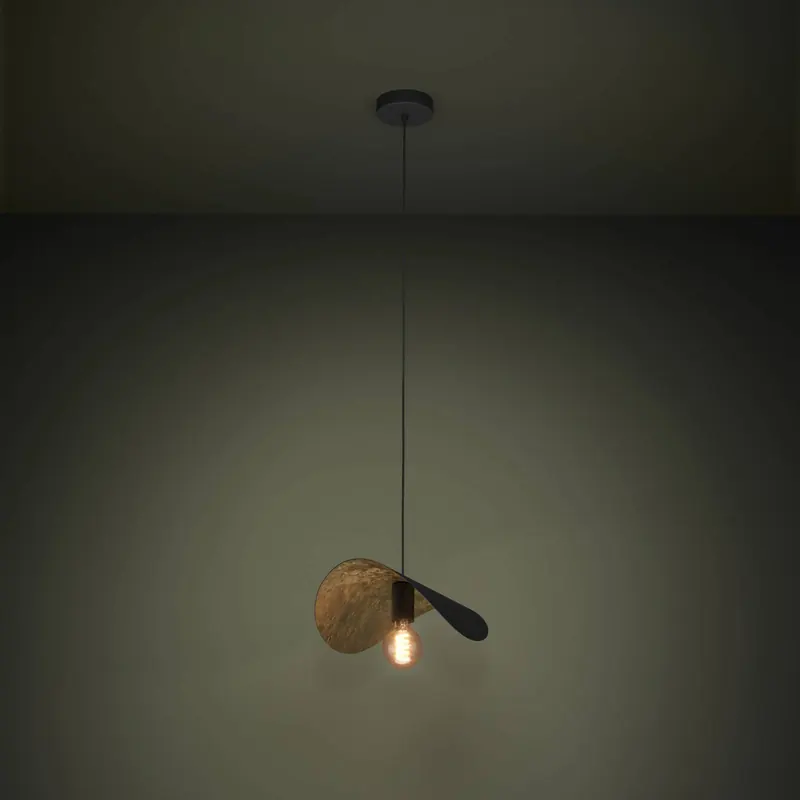 EGLO Stars of Light żyrandol Saceda 41 cm długości czarno-złota