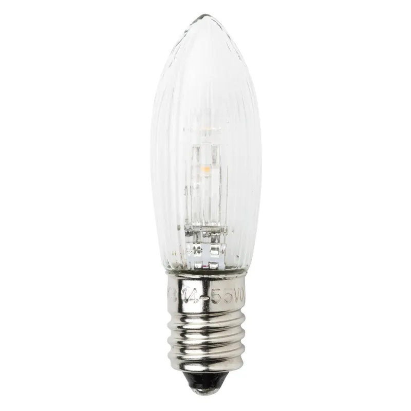 E10 0,3W 14-55V LED lampki świece LED 3 szt