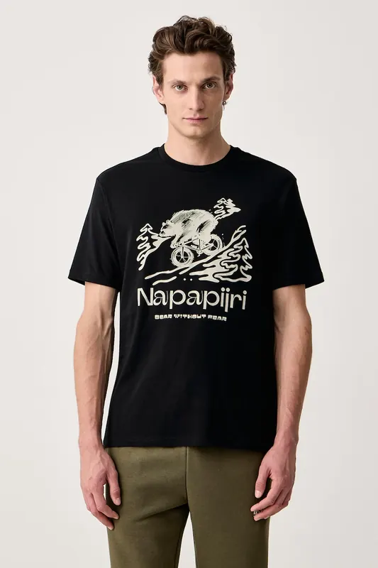 Napapijri T-shirt męski bawełniany Cabin