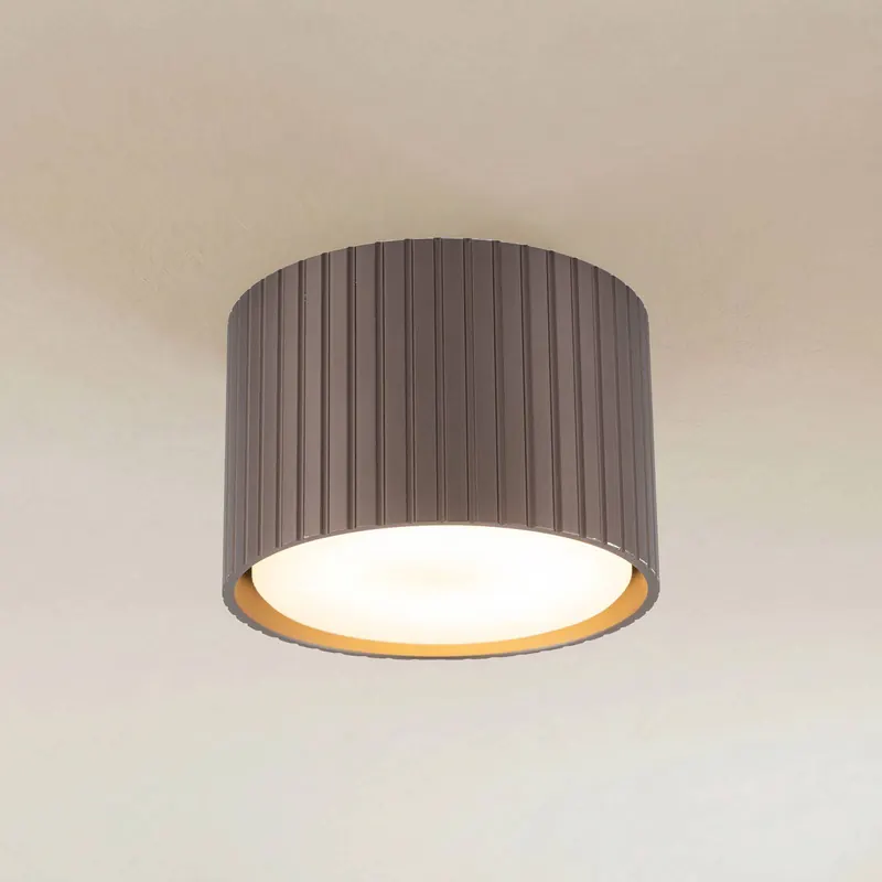 Downlight Ferro, brązowy, tworzywo sztuczne, wysokość 6 cm, GX53