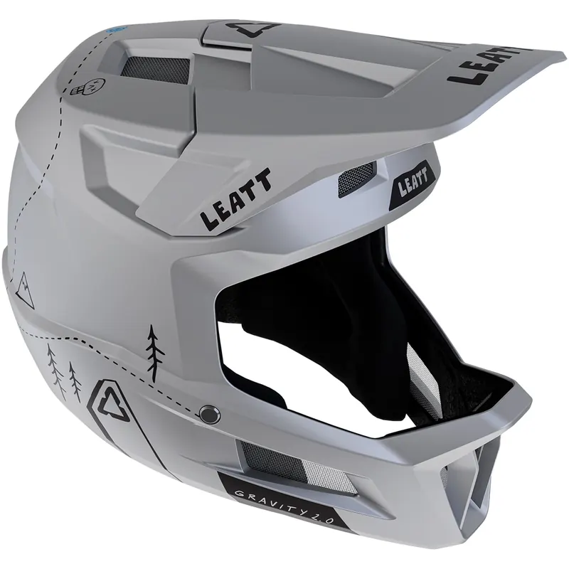 Kask rowerowy (full face) LEATT Helmet MTB Gravity 1.0 V24 szary (51-52)