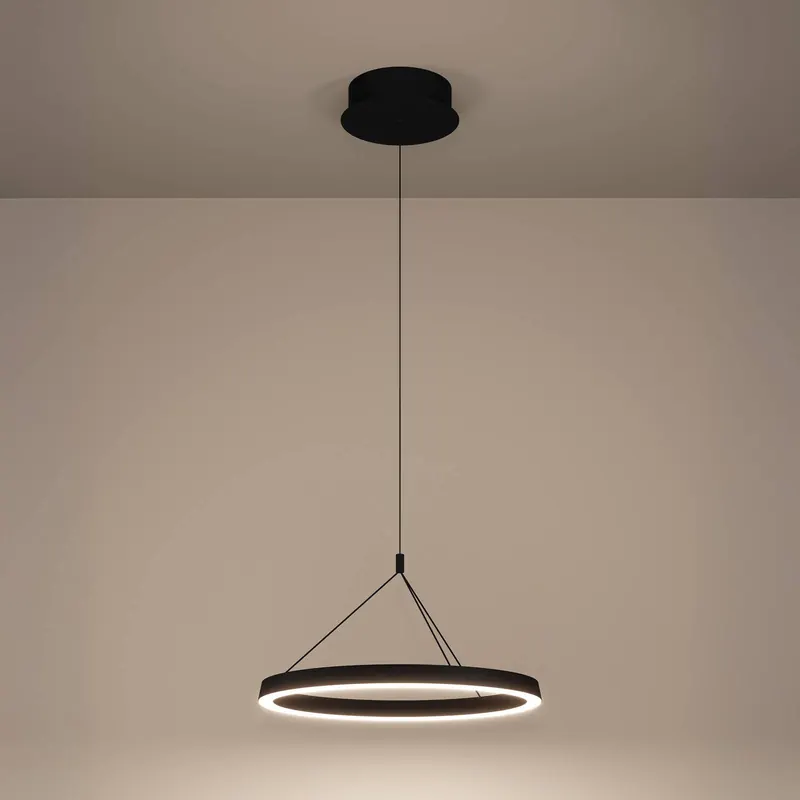 Żyrandol LED Stars of Light Canyamel, czarna, Ø 55 cm, CCT