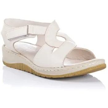 48 Horas  Keilabsatzsandalen Sandale mit Klettverschluss – Leder