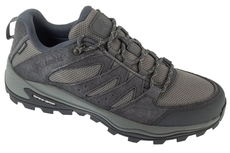 Columbia Redmond IV Low WP 2128721053, Męskie, Szare, buty trekkingowe, przewiewna siateczka, rozmiar: 46