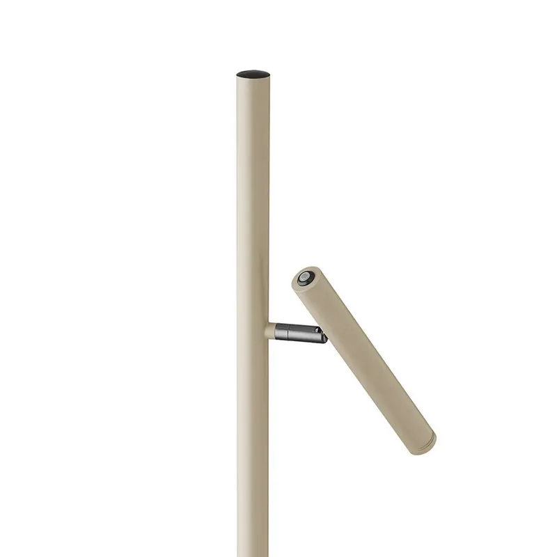 Lampa stojąca LED na akumulator Streak-B, wysokość 134 cm, kolor piaskowy, metal