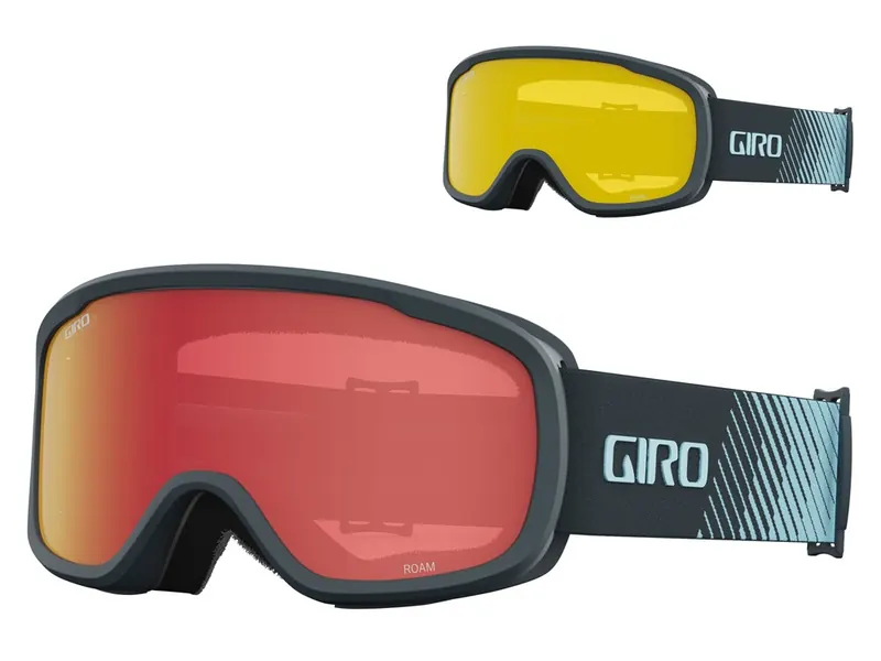 Gogle zimowe GIRO ROAM ciemny SHARK LIGHT STREAKER (szyba AMBER SCARLET 19-42% S2 + żółty 77% S1)