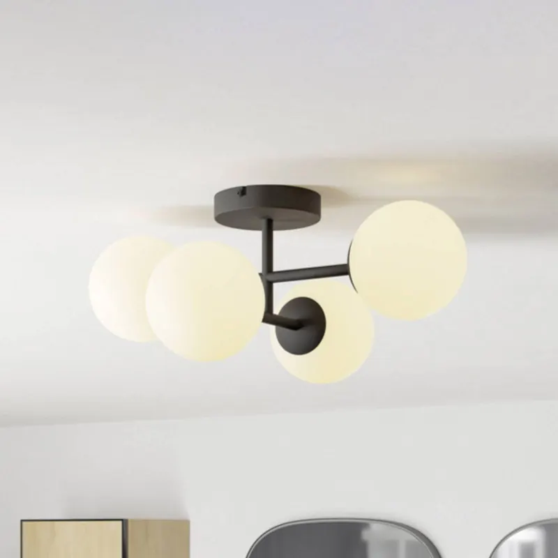 Lampa sufitowa EGLO CASTROVIDO, czarna, 48 cm, 4-punktowa, IP44, G9-LED
