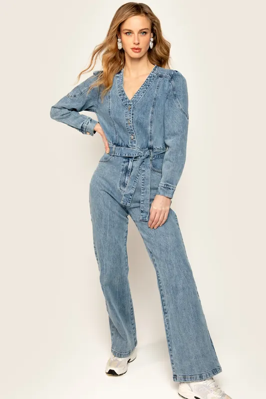 Freebird Josslyn Jumpsuit Blue Maat: XS | Jumpsuits Outlet | Dames | Blauw