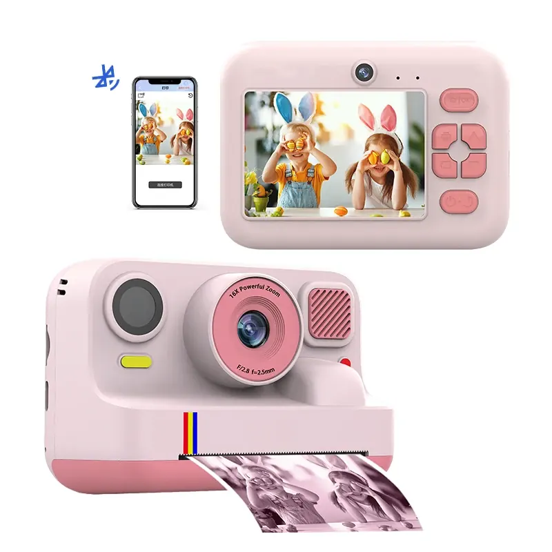 Aparat fotograficzny dla dzieci Blossom K12, 1080P, podwójny aparat do selfie z natychmiastowym drukowaniem, cyfrowy aparat fotograficzny dla dzieci, zabawki dla maluchów, prezenty dla dzieci w wieku