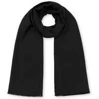Moschino Allover Logo Silk And Wool Scarf Black Maat: OS | Sjaals Outlet | Dames | Zwart