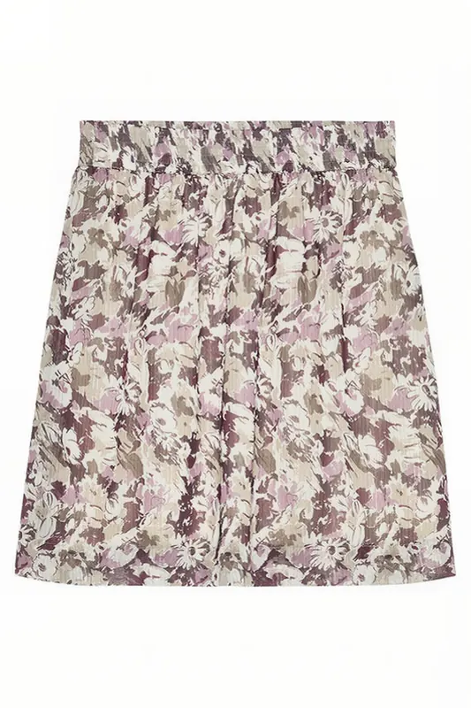 Catwalk Junkie Sk Mauve Flowers Dusky Orchid Dusky Orchid Maat: XS | Mini Rokken Outlet | Dames | Paars