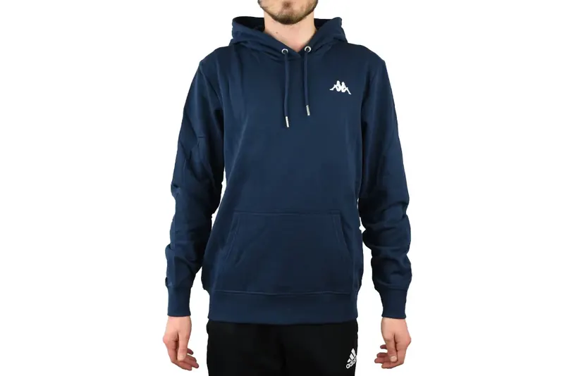 Kappa Vend Hooded 707390-19-4024, Męskie, Granatowe, bluzy, bawełna, rozmiar: M