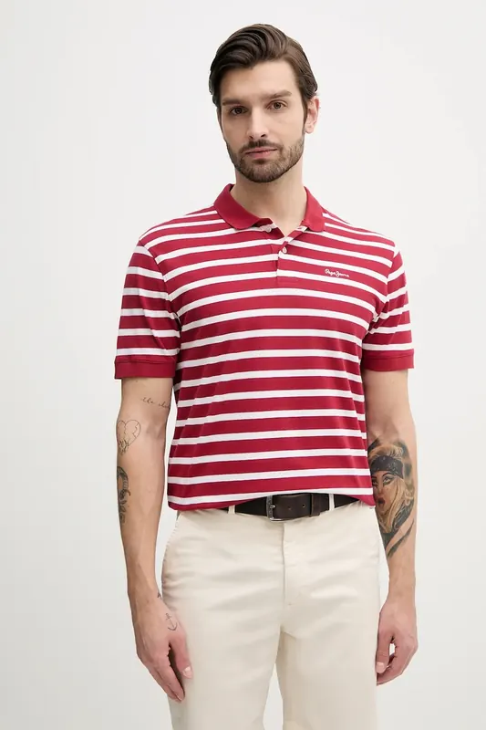 Pepe Jeans polo bawełniane BARRET