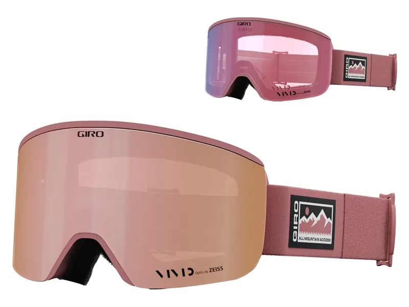 Gogle zimowe GIRO ELLA ROSE ACCESS (szyba VIVID ROSE GOLD 19-42% S2 + VIVID INFRARED 62% S1)