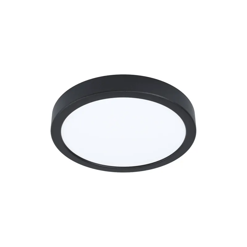EGLO connect Oprawa natynkowa LED Fueva 6-Z, czarna, Ø21cm