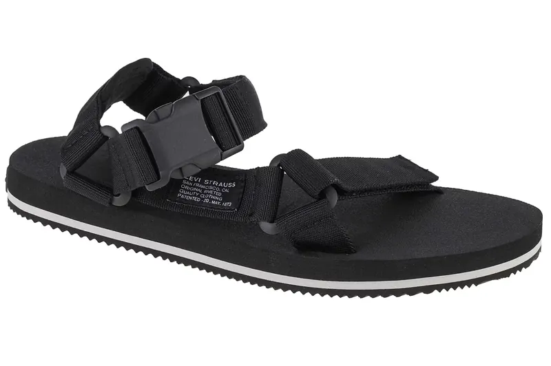 Levi's Tahoe Refresh Sandals 234193-752-59, Męskie, Czarne, sandały, tkanina, rozmiar: 44